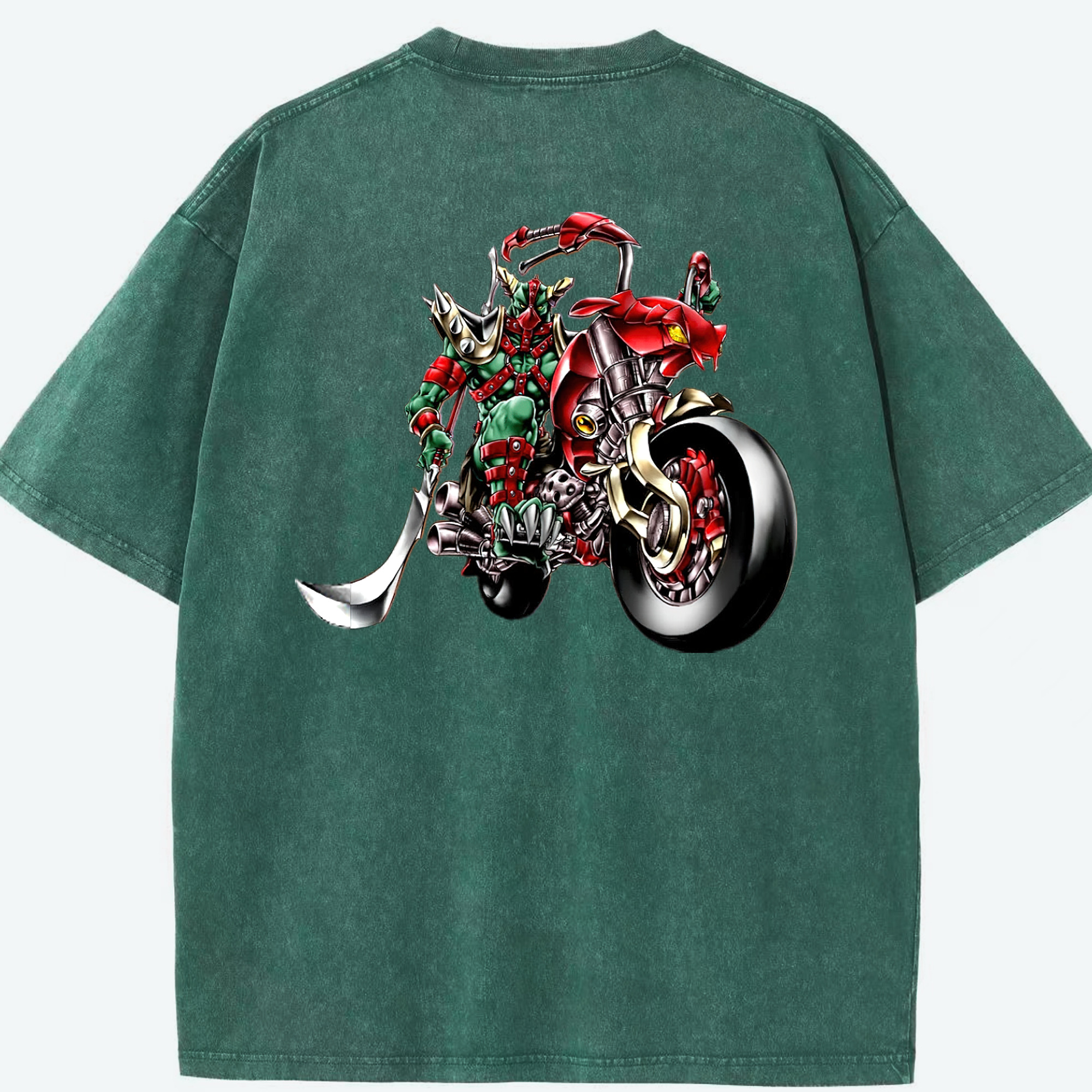 （画像用） 遊☆戯☆王 Yu-Gi-Oh! 綿100% ヴィンテージ風 半袖Tシャツ（背面プリント）